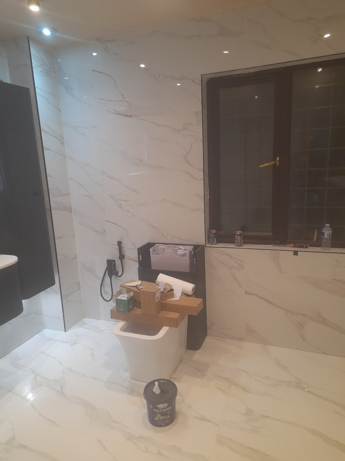 Marble Tiled Toilet Area